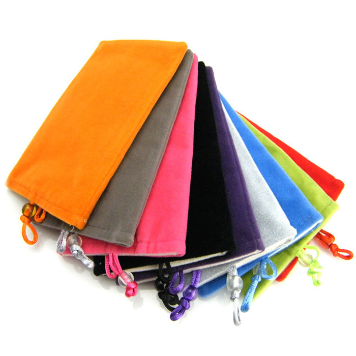 【批发4.3寸多用绒布手机袋数码包手机包 手机