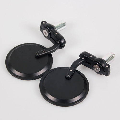 3" ALUMINUM ROUND 7/8" CLAMP ON HANDLE BAR END MIRRORS REARVIEW SIDE MIRROR