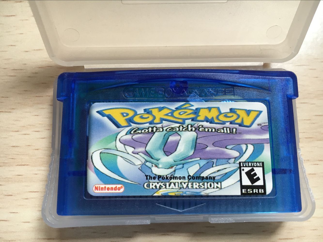 Pokemon crystal Version for Nintendo Game Boy Advance GBA SP Cartridge