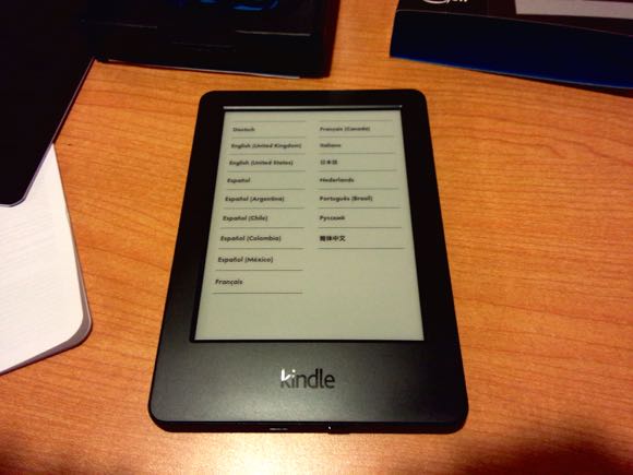 kindle开箱-开机后的画面
