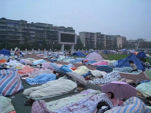 地震后的四川大学