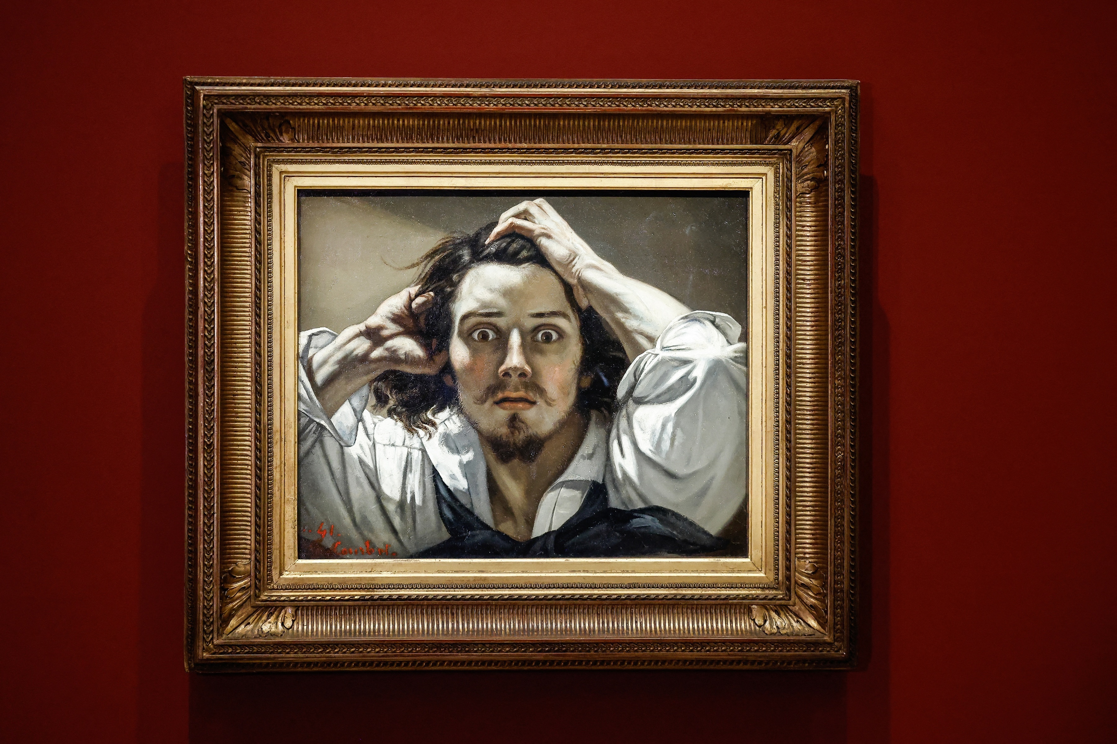 巴黎展出库贝尔自画像