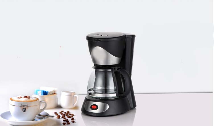 New Black Plastic Capacity 0.7L Home Office Automatic Drip Coffee Maker # eBay