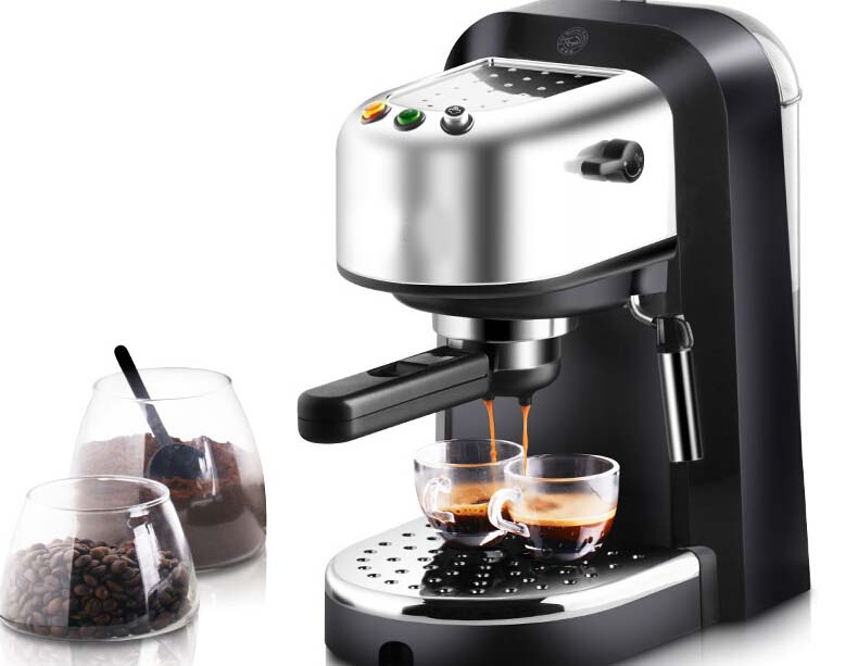 New Black Plastic Capacity 1.1L Home Commercial Semi-Automatic Coffee Maker ^ eBay