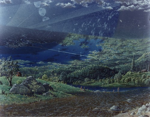 40年前的太空殖民地概念图