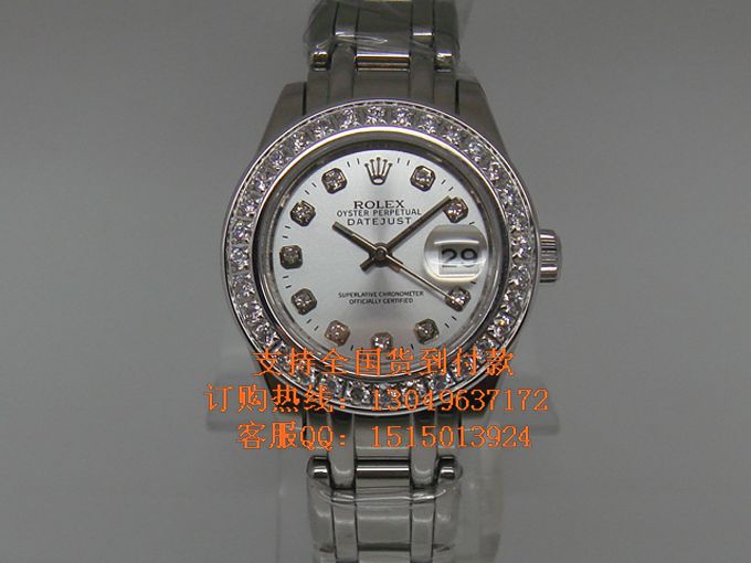 rolex劳力士 尊贵女士手表 正品瑞士机芯 蚝式恒动日志型 高清图片
