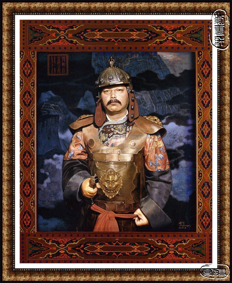 YH0362-开疆辟士-高仿姜国芳油画-30x38-80x1