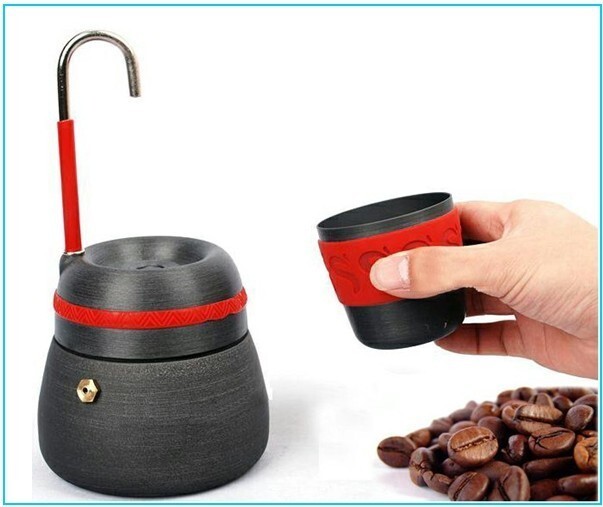Portable Outdoor Coffee Maker/Heater Set 350ml+Cup Camping Hiking