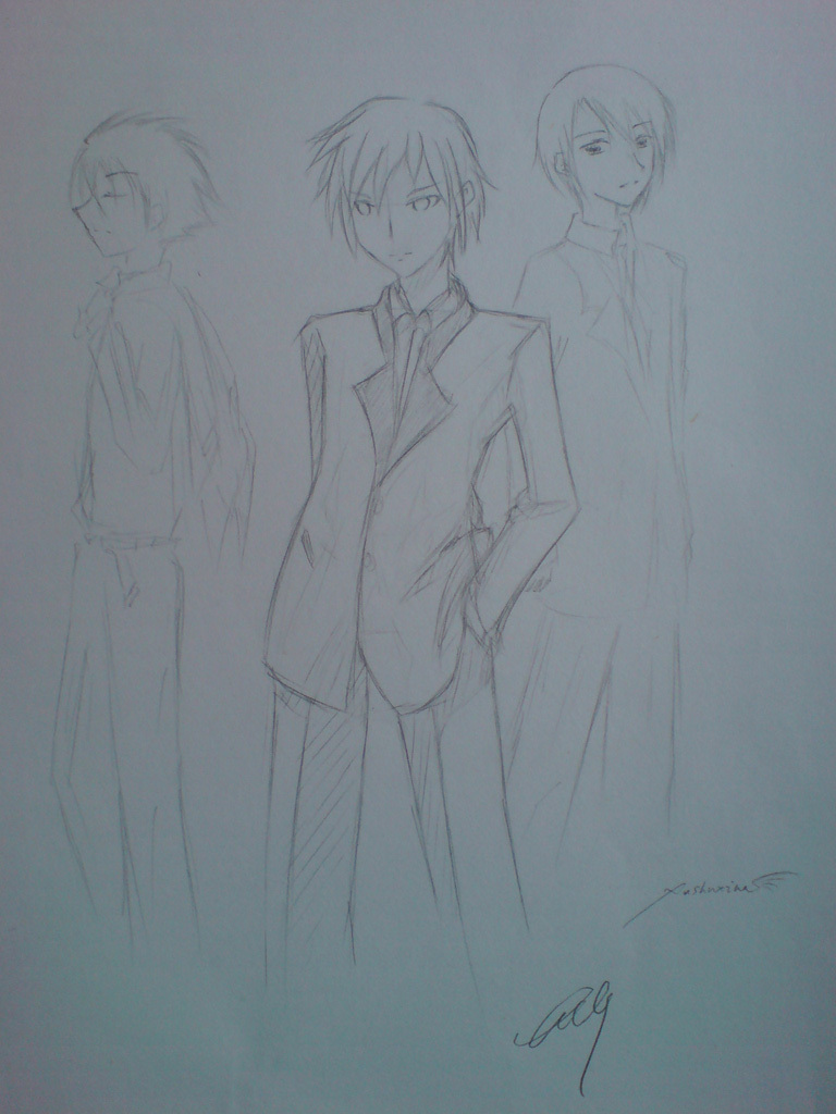 [原创]好久没来了。发张铅笔稿儿童绘动漫人物