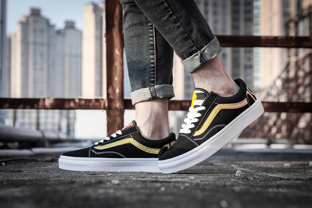 Vans 1966 元年限定OLD SKOOL经典黑金FS