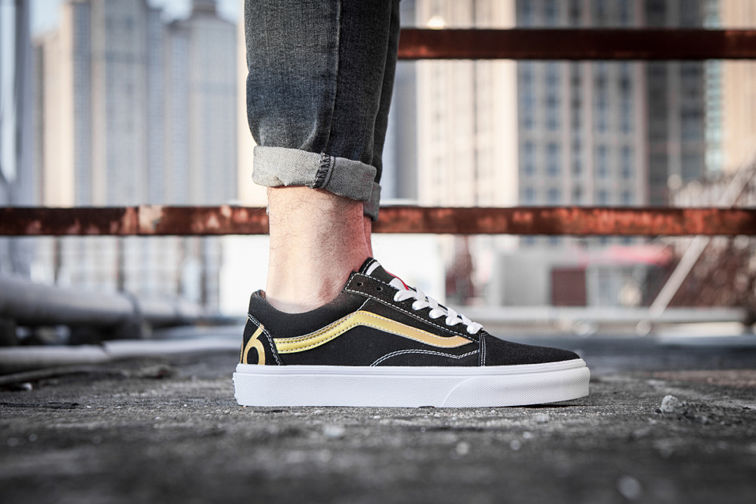 Vans 1966 元年限定OLD SKOOL经典黑金FS