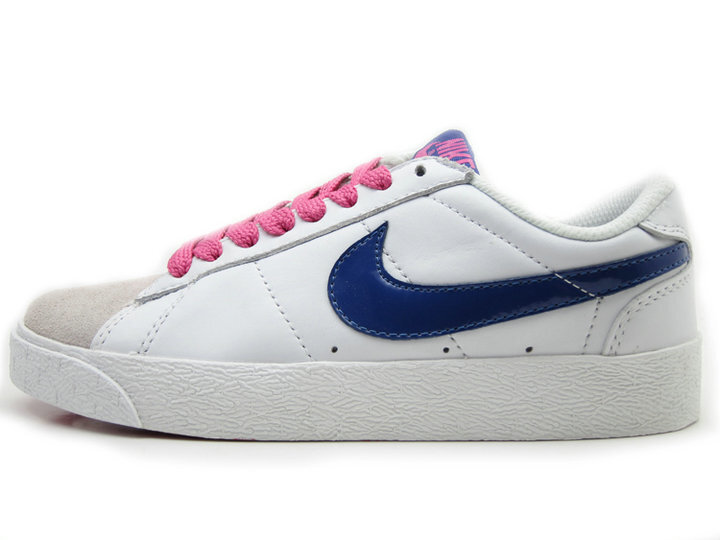 nike 耐克 blazer头层牛皮女式板鞋白紫
