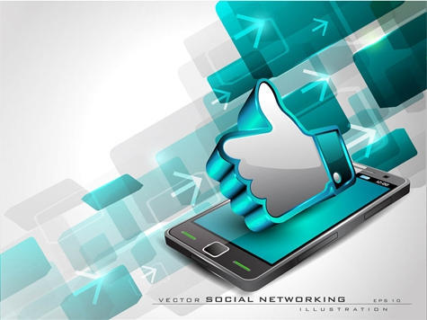 社交网站网络社交SNS facebook twitter 互联网IT 矢量403 图库家_AE 