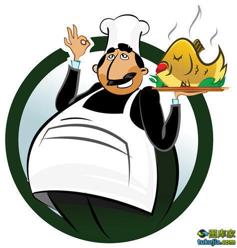 厨师大厨饭店厨师卡通厨师西餐厨师矢量63