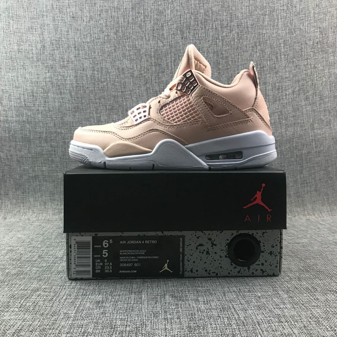 air jordan-乔丹4代系列 aj4 乔4 aj4 乔丹aj air jordan 4 樱花粉 真