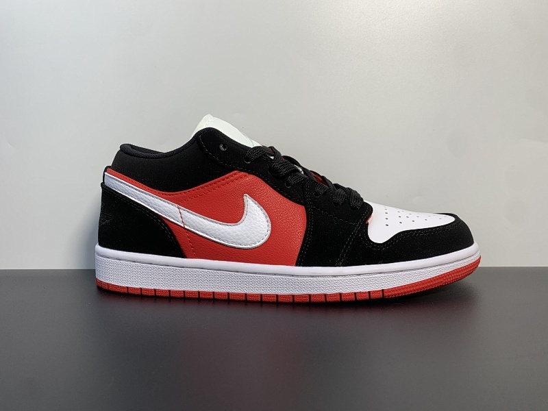 乔1 Air Jordan 1 Low AJ1 低帮运动板鞋 公牛芝加哥 黑白红 DC0774-016尺码：36.46