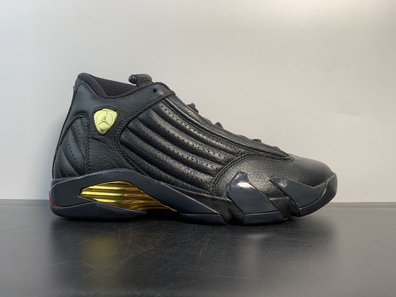 Air Jordan 14 “DMP” 货号：487471-022 黑金 原装版 40-47.5