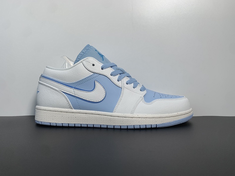 Air Jordan 1 Low "Ice Blue"冰蓝低帮。货号：1299-104。尺码36-46