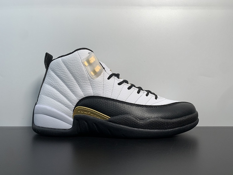 Air Jordan AJ12 "Royalty" 黑白金扣 货号：CT8013-170 SIZE：40.5 41 42 42.5 43 44 44.5 45 46 47.5