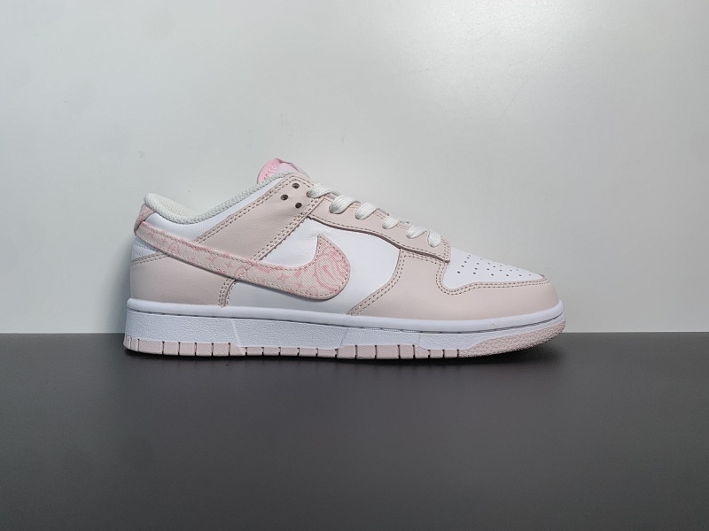 Nk Dunk Low "Pink Paisley" 樱花粉  货号：FD1449-100。尺码：36-39
