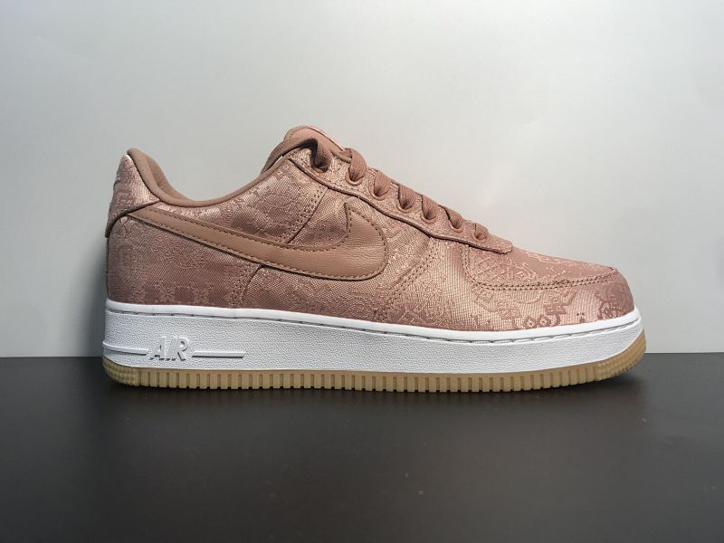 【DA50BA】NIKE x CLOT Air Force 1 AF1 黑蓝粉丝绸玫瑰金陈冠希CJ5290-600 尺码：30–46（含半码）