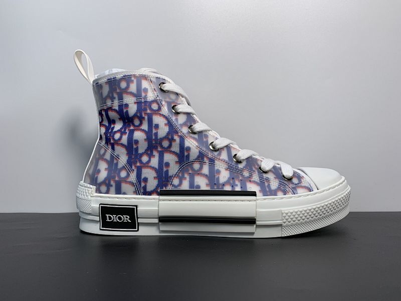 【EZ00BA】原厂品质迪奥Dior B23 Oblique High Top Sneakers“CD重影”全套专柜原装配件36-46
