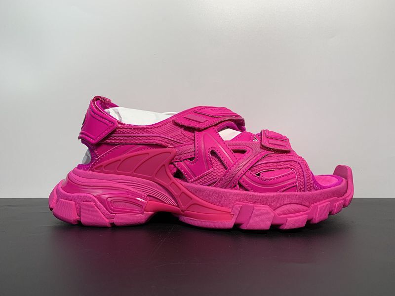 【DA50BA】Ok纯原扫描版本巴黎世家【Track 】4.0魔术贴凉鞋 Size:35-45 玫瑰红