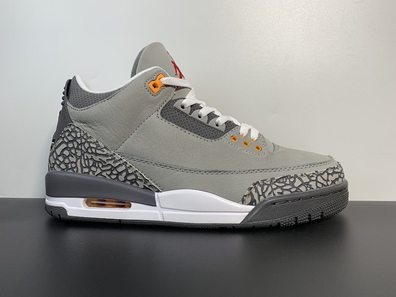 aj3酷灰 Air Jordan 3“Cool Grey”酷灰 aj3灰狼 CT8532-012。 尺码：40-47.5