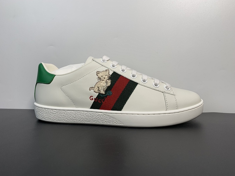 高奢复刻线 G家 猫咪 ACE系列板鞋。5D技术转印技术印花 超软皮内里脚垫 中底高弹PU材质+双层TPR无缝隙串色技术组合大底 尺码 35 36 37 38 39女鞋先出