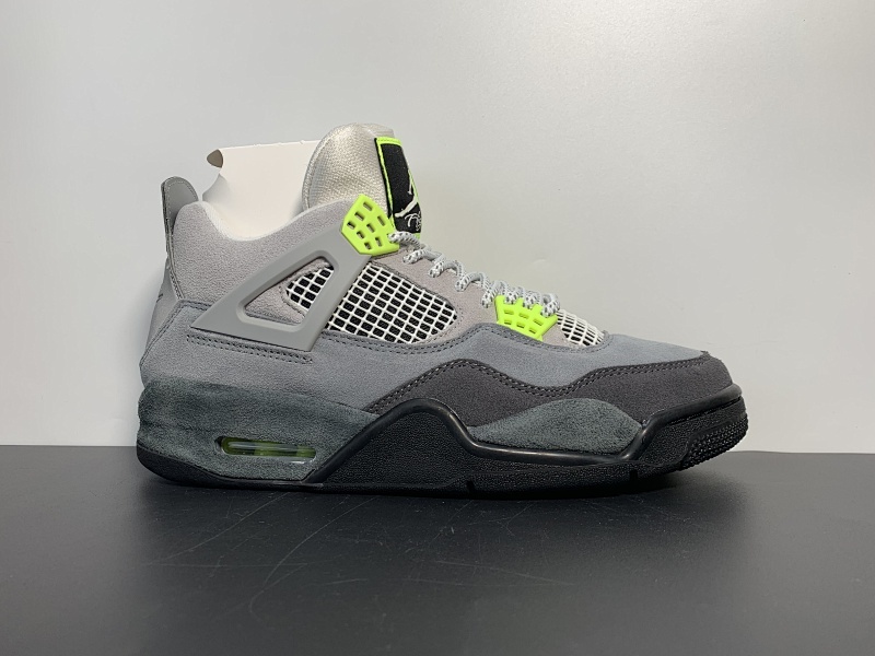 AirJordan 4 ‘95 Neon AJ4乔4 灰绿 CT5342-007 男子文化篮球鞋 尺码：40.5 41 42 42.5 43 44 44.5 45 46