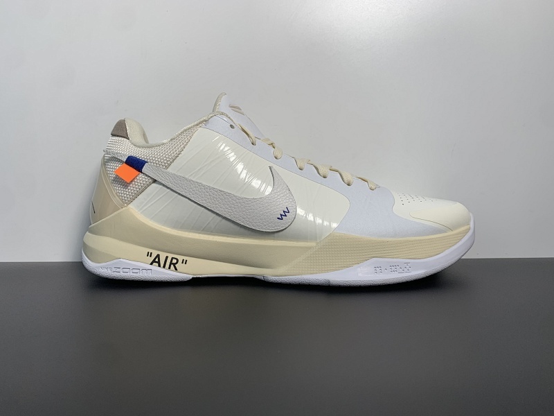 Off-White x NK ZOOM KOBE 5 联名 科比五代 #Zoom Turbo气垫➕后掌EVA缓震 尺码：40-48.5