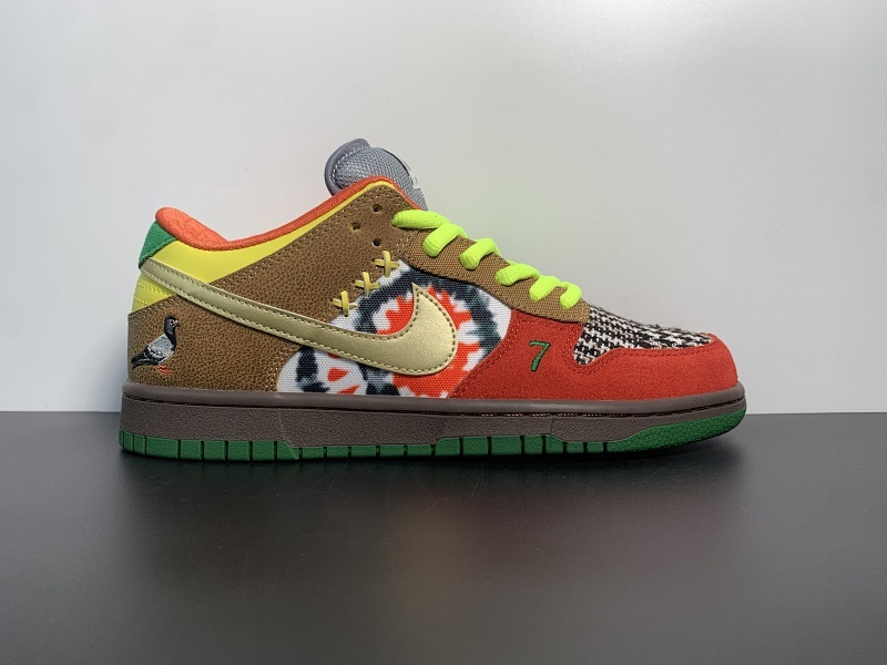 Nike SB Dunk Low “What The Dunk”/“What The P-Rod”五彩鸳鸯，货号：318403-141 尺码：40-47.5