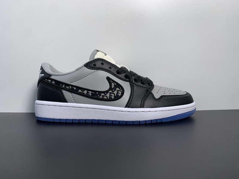 Dior x Air Jordan 1 Low 低帮 大迪奥 跨界联名 A低邦 大迪奥黑灰 货号：CN8608-007尺码：36-46