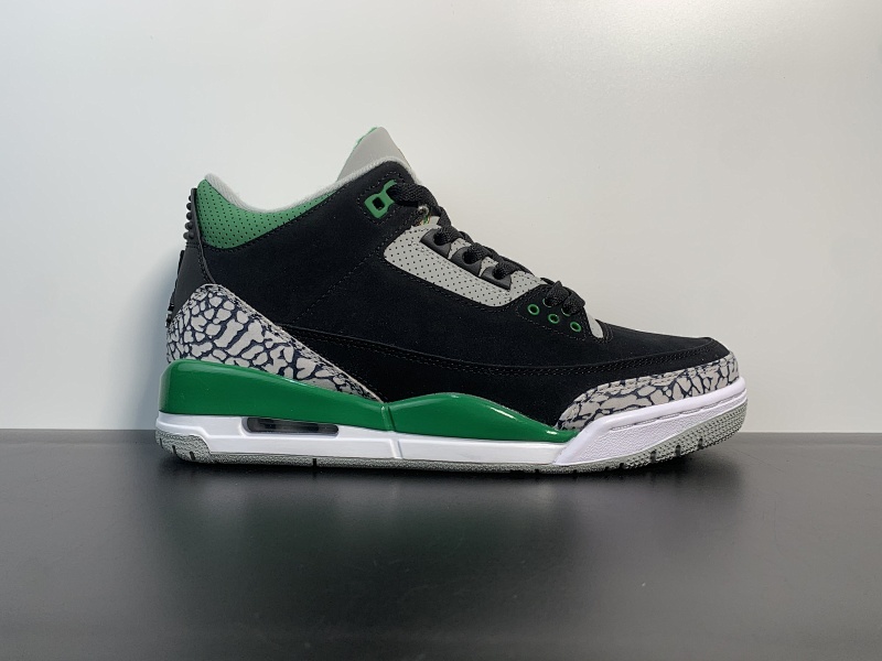 Air Jordan 3 Retro"Pine Green" 黑绿 爆裂纹 货号：CT8532-030  SIZE：40 40.5 41 42 42.5 43 44 44.5 45 46 47.5