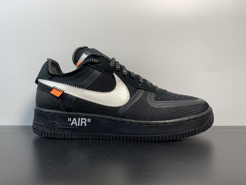 OFF-White x Nike Air Force 1 low AO4606 001 耐克空军一号联名款黑白低帮板鞋尺码39-46