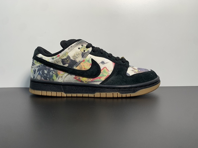 Supreme x Nike SB Dunk Low “Rammellzee”黑彩 货号：FD8778-001 尺码：36-47.5