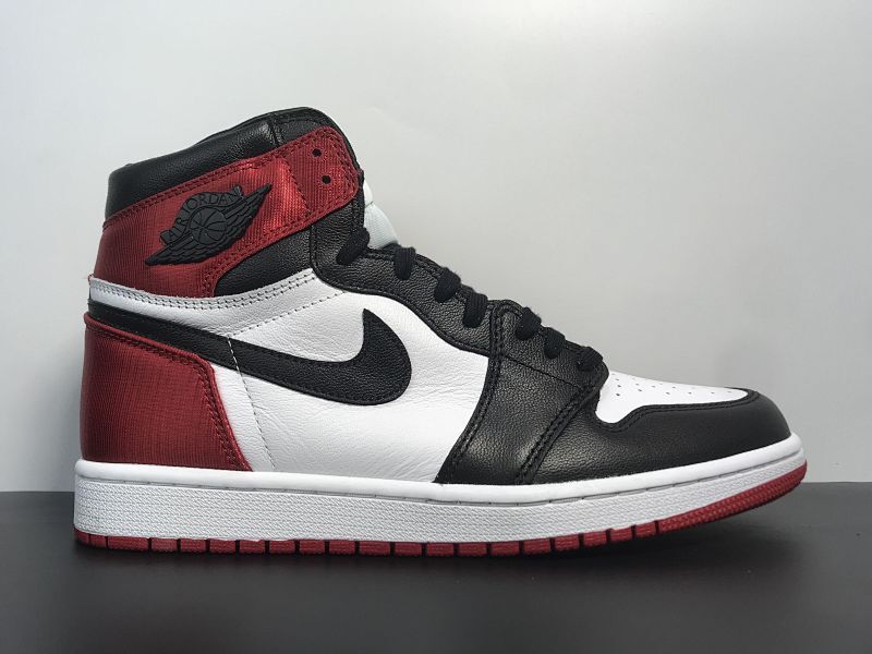 【DA60BA】Air Jordan AJ1 Satin WMNS“Black Toe”AJ1经典复刻乔1丝绸黑脚趾 CD0461-016 尺码：36-46