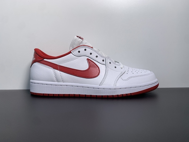 纯原出品 Air Jordan 1 Retro Low OG 白红低帮！货号：705329-101 尺码：40-47.5