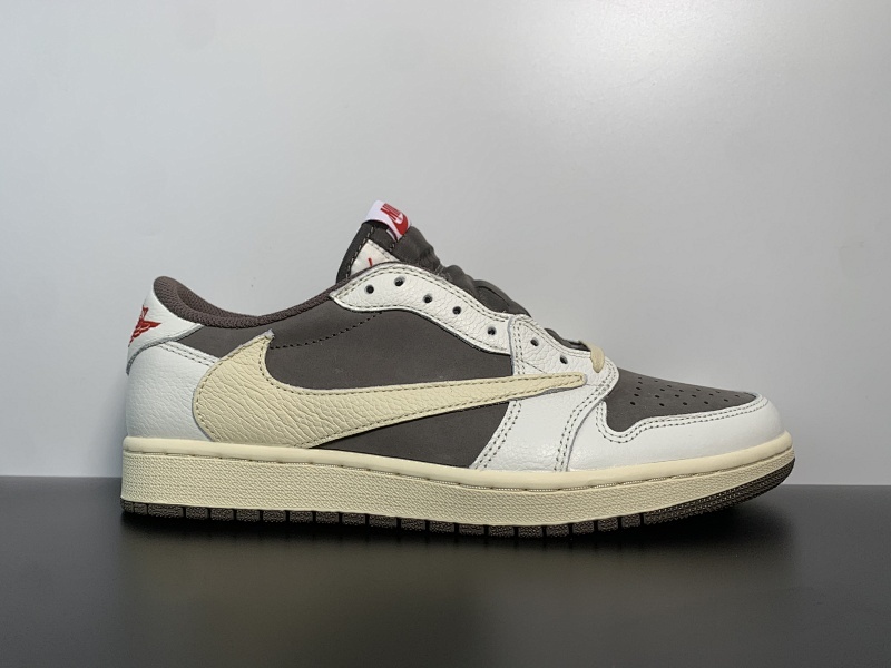 外贸版本！Travis Scott x Nike Air Jordan 1 Low AJ1乔丹低帮板鞋TS联名倒钩 DM7866-162尺码36-47.5