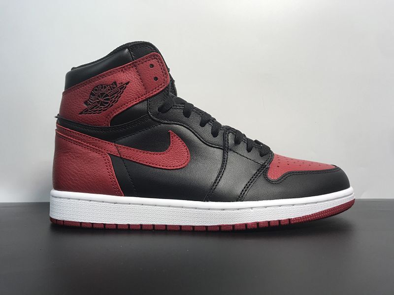 货号：555088-001＃Air Jordan 1 Retro High OG AJ1 黑红 禁穿原厂头层 AJ1禁穿黑红原材料所有细节对比公司货一致 尺码：40-46  货号：555088-001