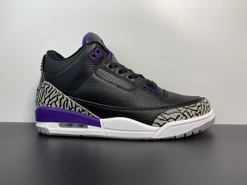 Air Jordan 3 “Court Purple黑紫配色 货号：CT8532-050 尺码：40-47.5