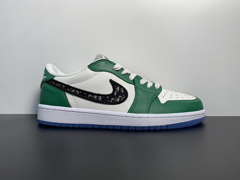 Dior x Air Jordan 1 Low 低帮 大迪奥 跨界联名 AJ1 乔丹1代 aj1 乔1 低邦 大迪奥白绿 货号：CN8608-003 尺码：36-46