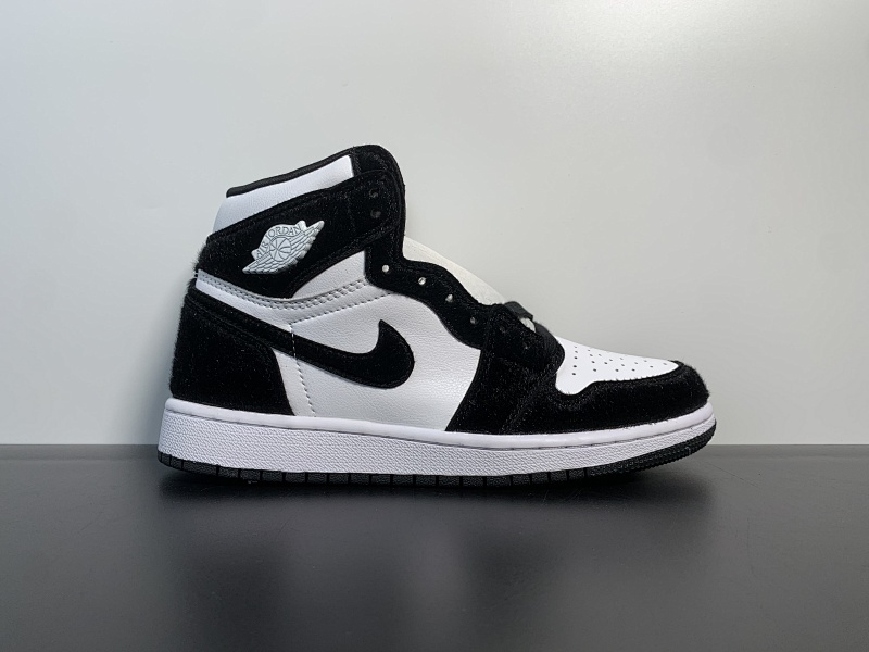AJ1 黑白熊猫马毛 CD0461-007/Air Jordan 1 "Panda" 尺码36-47.5