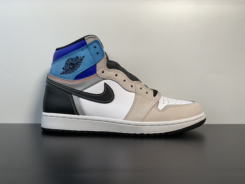 纯原Air Jordan 1 High Multi-Color 黑棕拼接 货号DC6515-100 尺码40.5-47.5