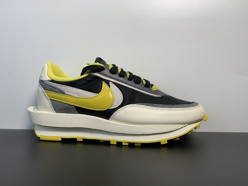 纯原 sacai x Nike LDV Waffle 解构 黑黄白 # size36-47.5 货号：DJ4877-01
