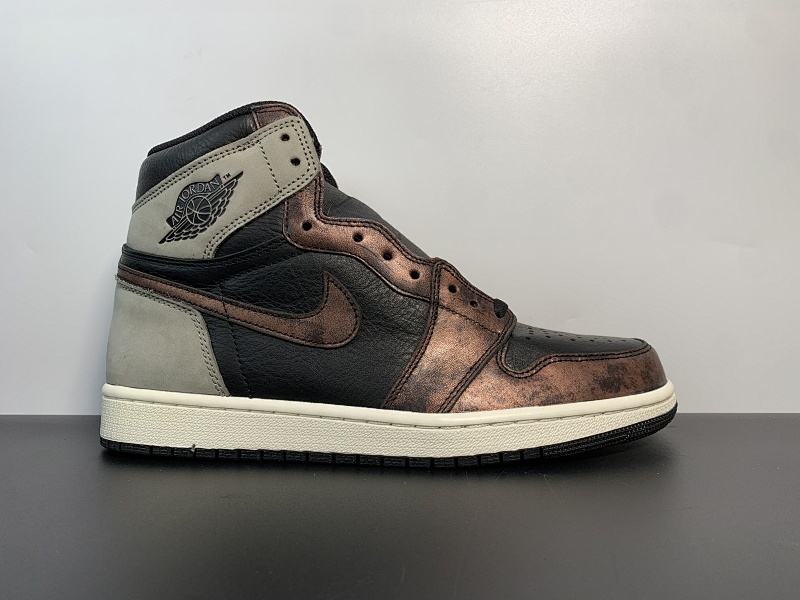Nike耐克 Air Jordan 1 High OG 经典复古经典高帮百搭文化篮球鞋古铜 黑灰铁锈 篮球鞋555088-033 尺码40-47.5