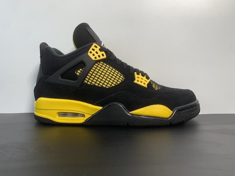 Air Jordan 4 "Thunder"黑黄雷电！尺码40-44.5 货号：DH6927-017