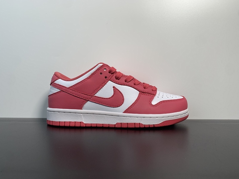 Nk SB Dunk Low 复古低帮休闲运动滑板板鞋 白红色  玫红 货号：DD1503-111 尺码：36-46