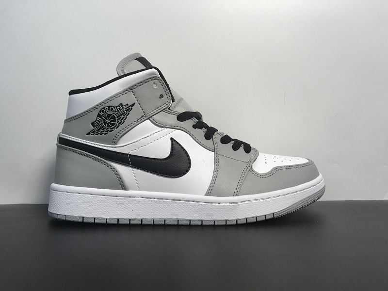 【BA60BA】乔丹1代中帮系列Air Jordan 1 Mid  货号：554724-092  乔1中帮灰白 36-46（36 36.5 37.5 38 38.5 39 40 40.5 41 42
