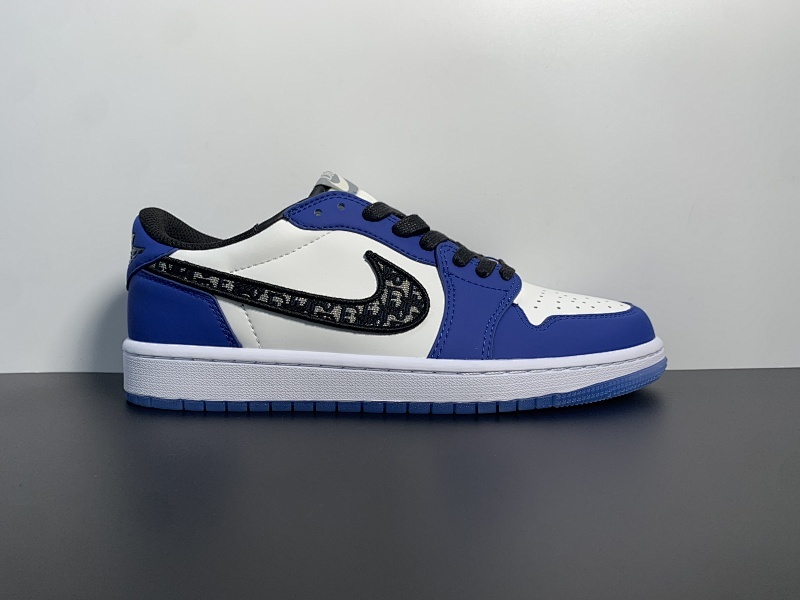 Dior x Air Jordan 1 Low 低帮 大迪奥 跨界联名 AJ1 乔丹1代 aj1 乔1 低邦 大迪奥白黑 货号：CN8608-006 尺码：36-46